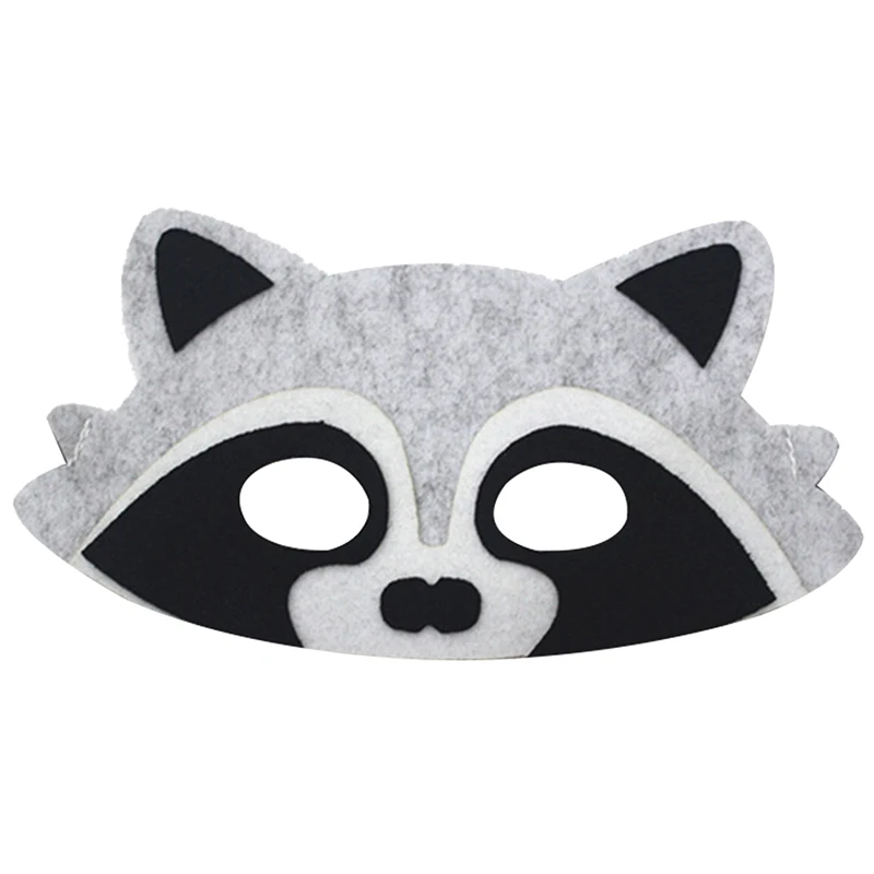 Raccoon Animal Role Play Costume With Mask Girls Superhero Fox Birthday Tutu Dress and Long Feather Tail For Halloween Holidays | Детская