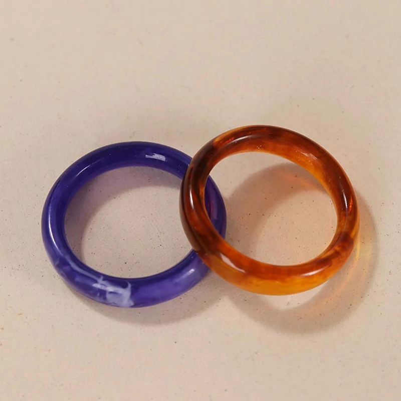 Кольцо из смолы для женщин и девушек модное декоративное украшение на палец |