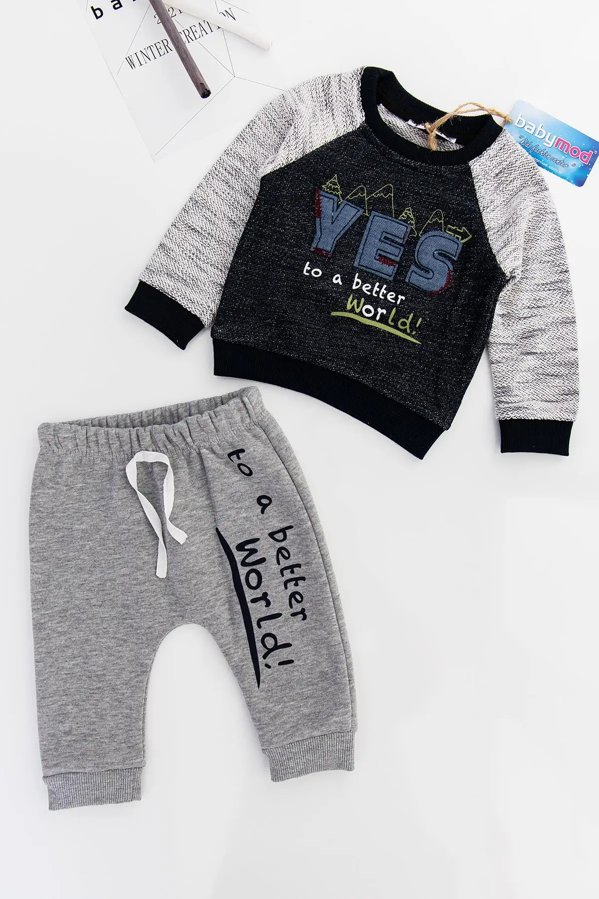 Спортивный костюм для маленьких мальчиков 2 шт. |