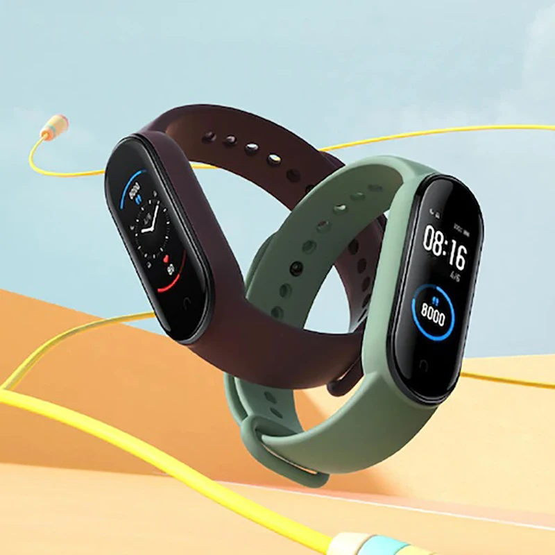 Смарт-браслет Xiaomi Band 5 4 цвета с AMOLED экраном | Электроника