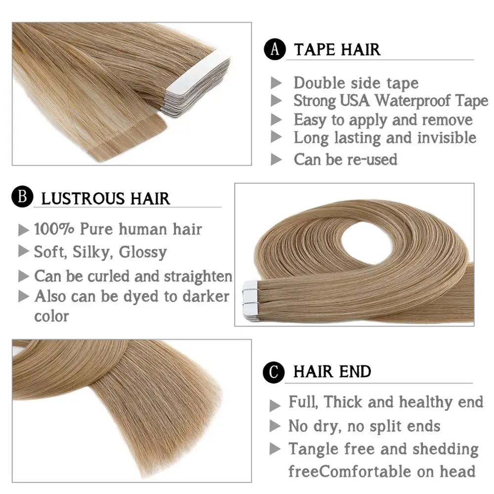 Neitsi машина Remy Натуральные Прямые клейкие волосы для наращивания с двусторонней