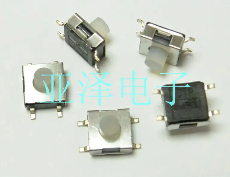 15 шт. DTSMW67TVTR SMD переключатель 6*6*5 2 тактовый мягкая резиновая кнопка|Выключатели| |