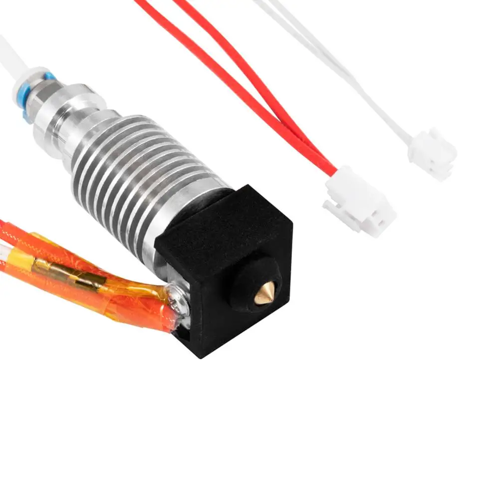 Собранный экструдер Горячий Конец Hotend kit 1 75 мм 0 4 сопло алюминиевый тепловой блок