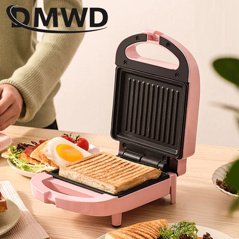 DMWD электрический тостер сковорода для выпечки хлебопечка маффинов машина