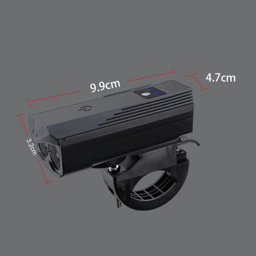 

T6 Lamp Beads Bicycle Mount Front Driving Warning Horn Light Bike Accessory Mountainbike Motorrad Sicher und intelligent