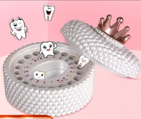 1pcs jewelry boxes style milk teeth organizer storage box for baby souvenirs resin teeth box collect teeth box zl227