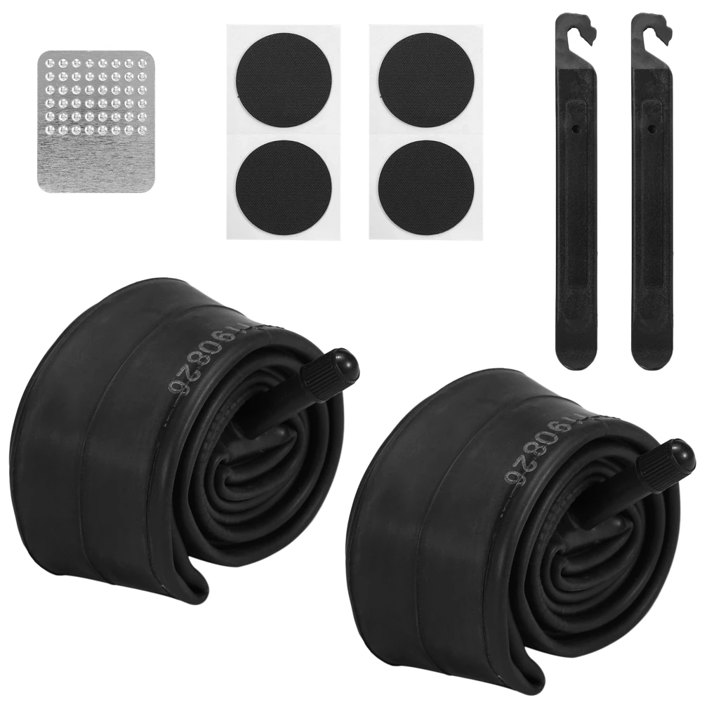 2 шт. велосипедная трубка с набором инструментов для ремонта шин без клея