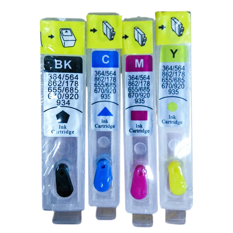 

4PK 178 Empty Refillable Ink Cartridges for Photosmart 5510 5511 5512 5514 5515 5520 5522 5524 6510 6512 6515 6520 7510 7515