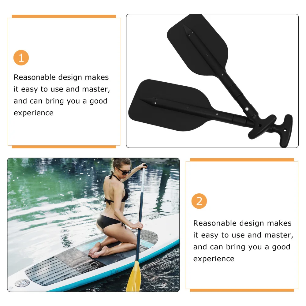 

2pcs Adjustable Floating Boat Oar Retractable Kayak Paddle Aluminum Alloy Oar