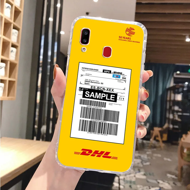 DHL модный прозрачный мягкий чехол для телефона Samsung A10 A20 A30 A40 A50 A70 A21 A31 A51 A71 A41 A32 A42 S52