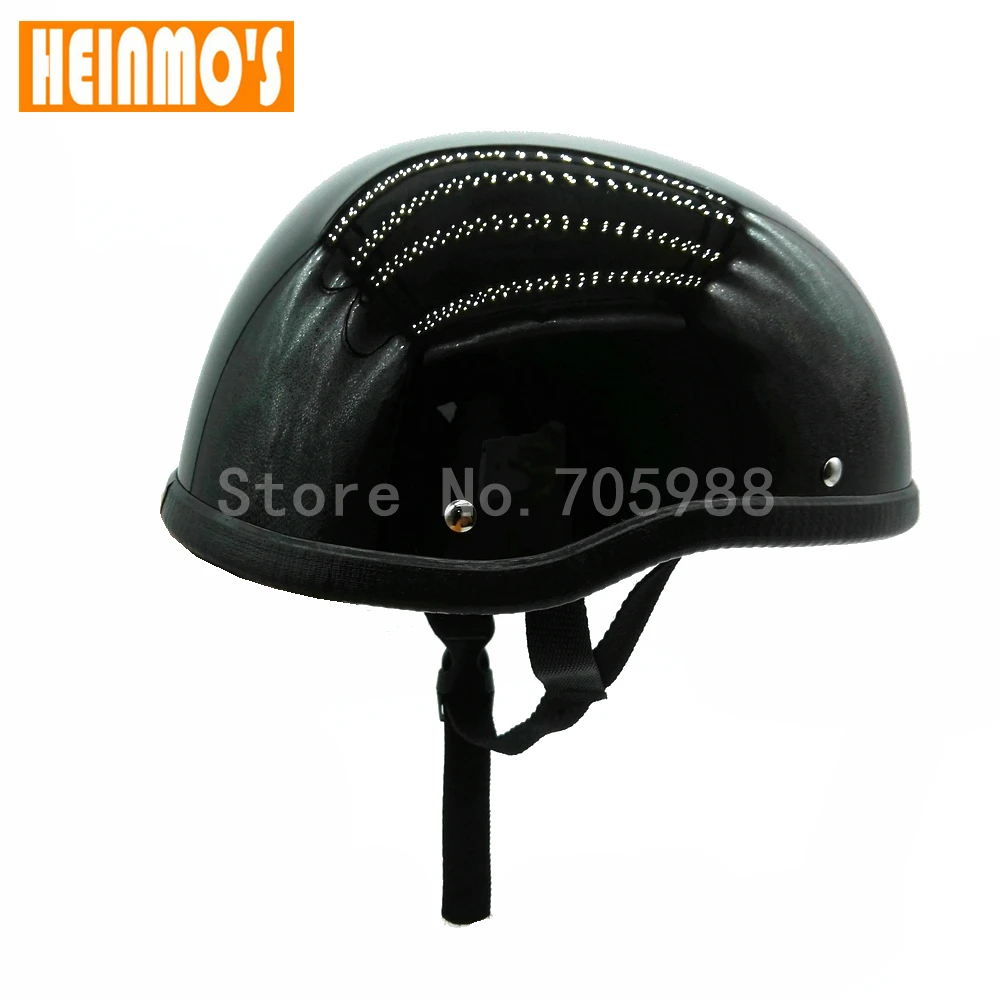 Мотоциклетный шлем унисекс гоночный в стиле ретро матовый черный для езды по