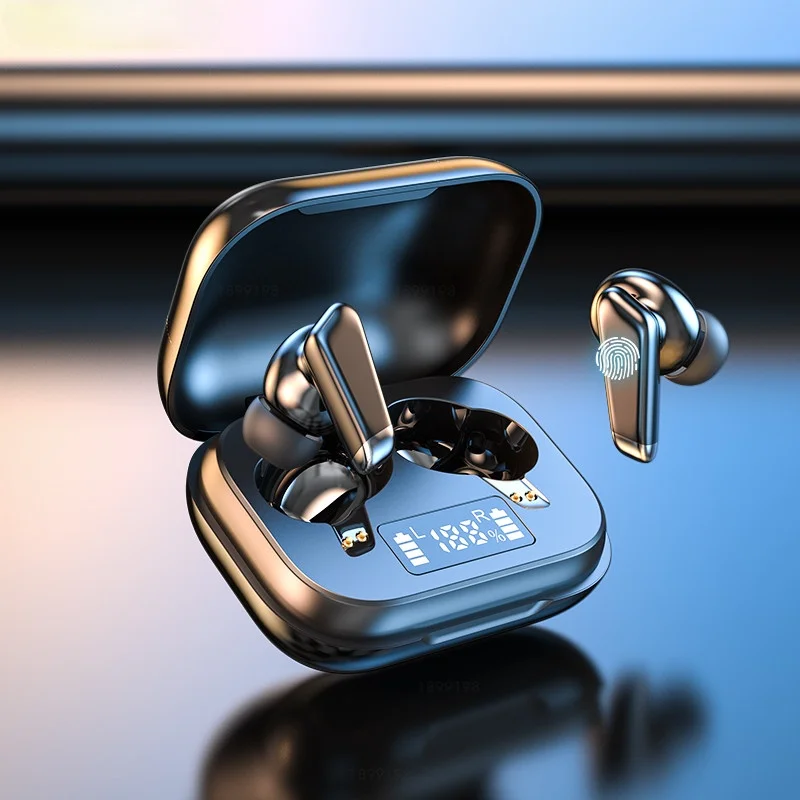 

Music Sound Waterproof Headsets Bluetooth Earphones With Microphones LED Display 300mAh Charging Box Wireless Headphones