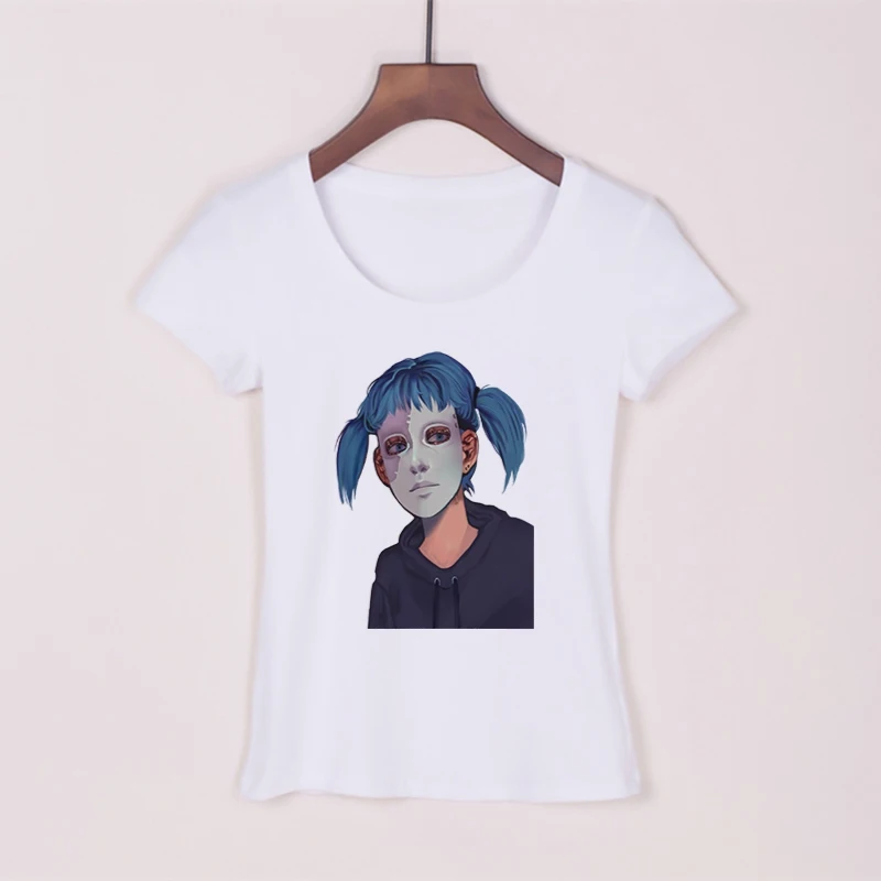 Sally Face Figures Женская хлопчатобумажная рубашка Harajuku Эстетическая футболка с