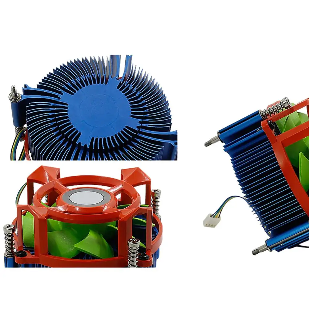 Небольшой вентилятор для охлаждения ЦПУ немой компьютер радиатора Покрытие
