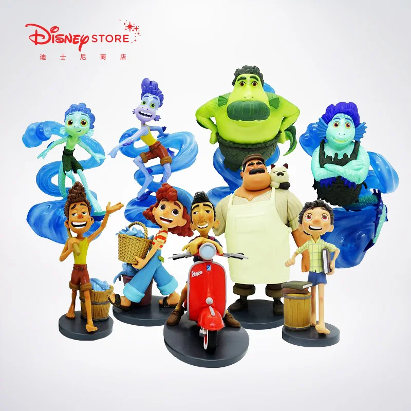 

Фигурки героев мультфильма Disney из аниме «реальные сцены», модель Диснея люки, коллекционная игрушка, хобби, подарок на день рождения, подарочная коробка