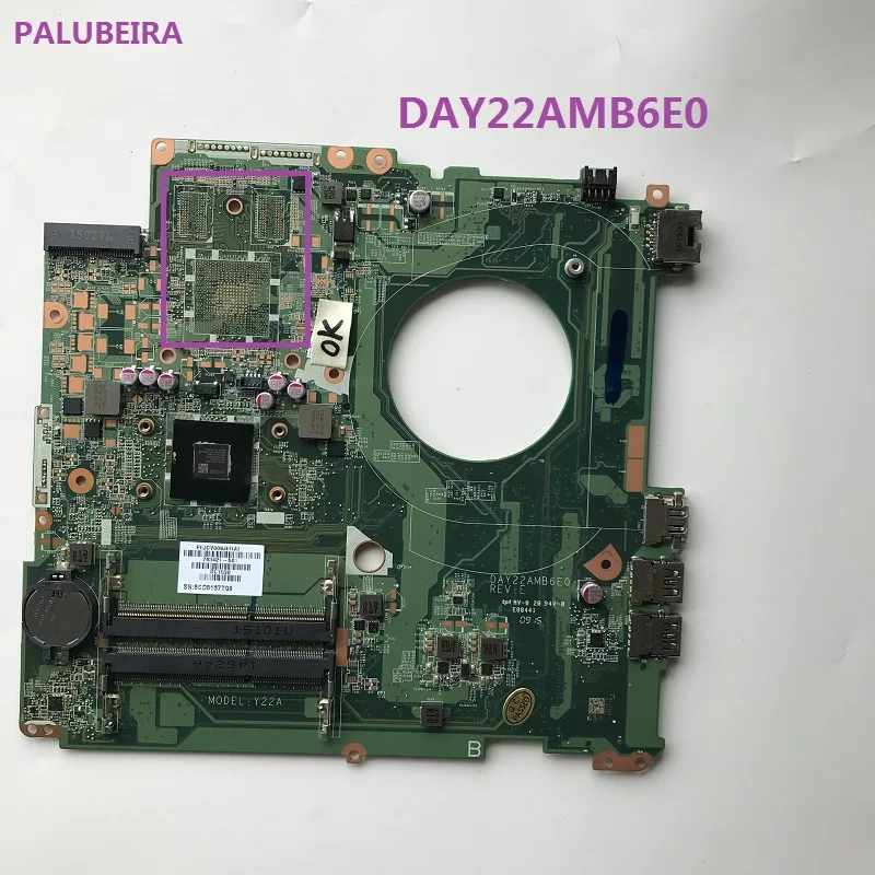 PALUBEIRA для hp 763421-501 DAY22AMB6E0 Y22A PAVILION 17-F 17Z-F материнская плата для ноутбука 60 дней гарантии