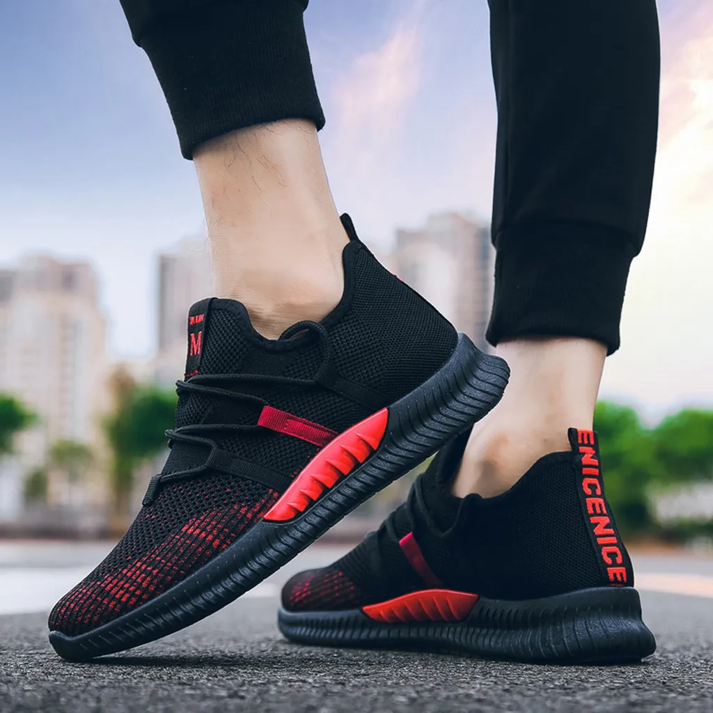 Модная прогулочная Мужская Спортивная обувь для мужчин Обувь На Шнуровке Для