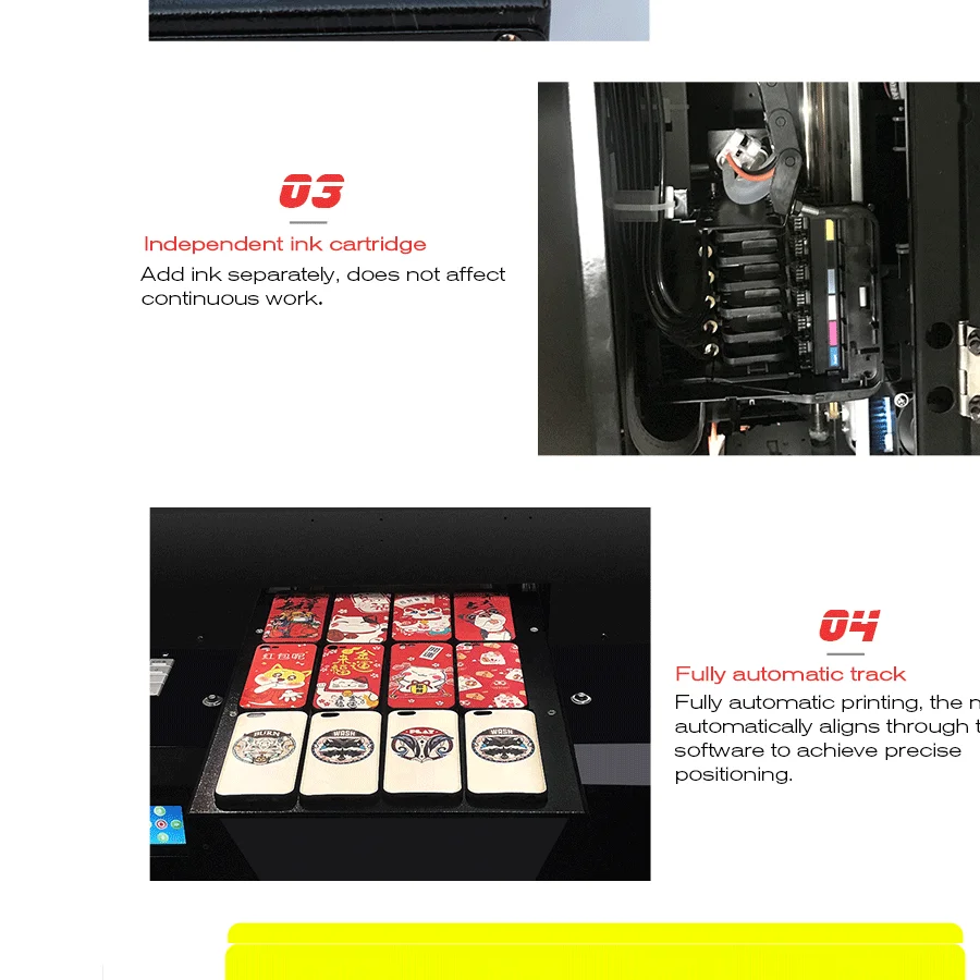 Автоматический многоцветный принтер UV планшетный A3 Размер машина светодиодный