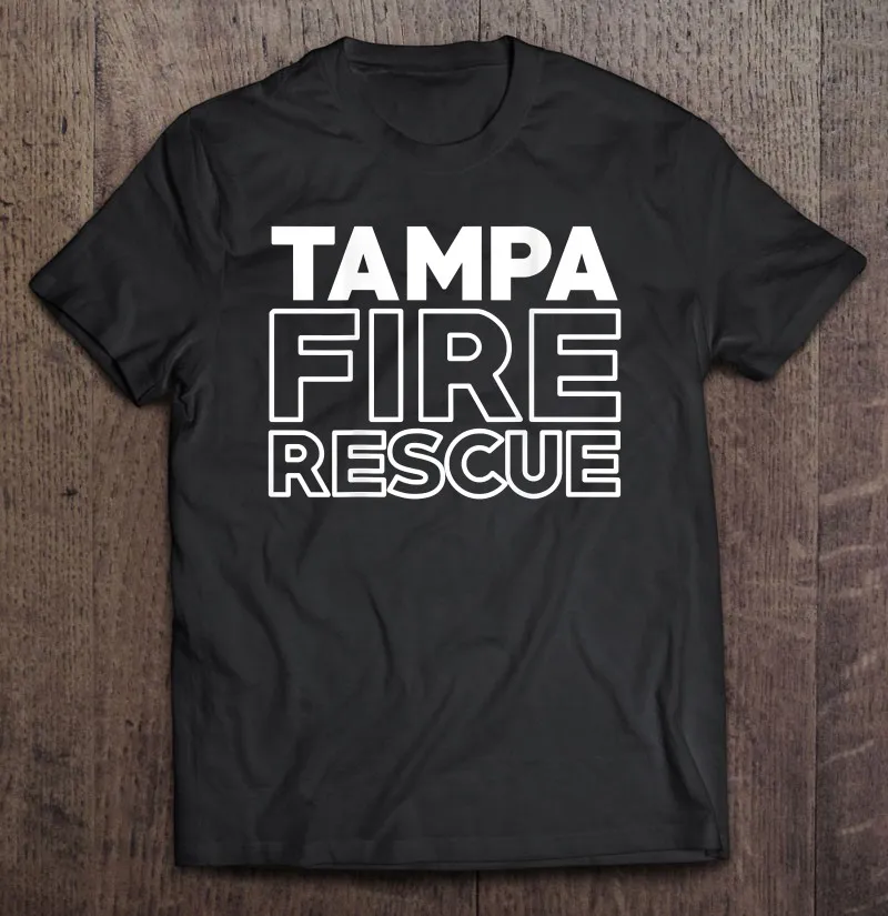 Футболка с изображением города Тампа Пожарная служба Флорида пожарный страна