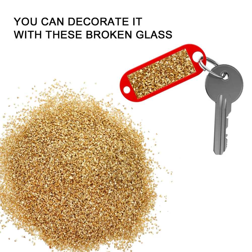 

500g Crushed Glass Irregular Metallic Mini Chips Sprinkles for DIY Arts Craft