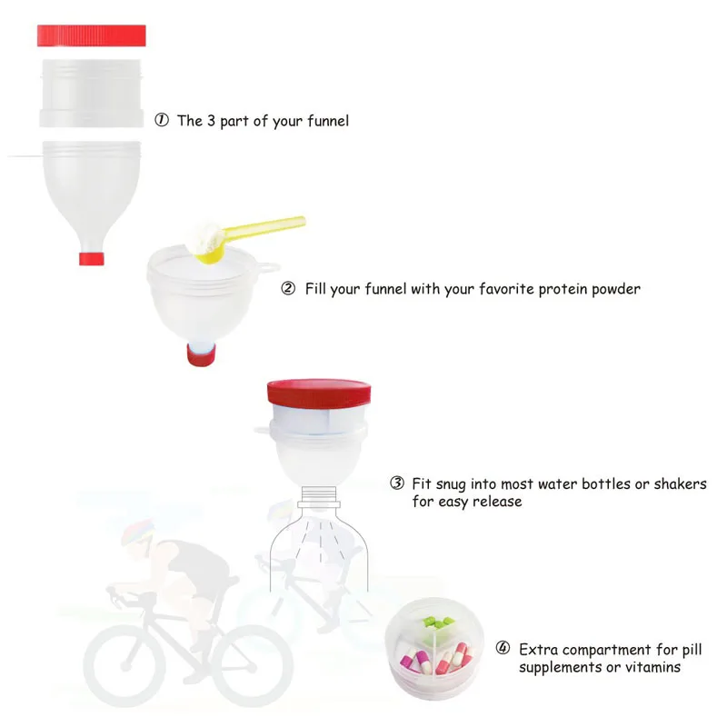 Контейнер для протеиновых порошков GOALONE портативный контейнер хранения