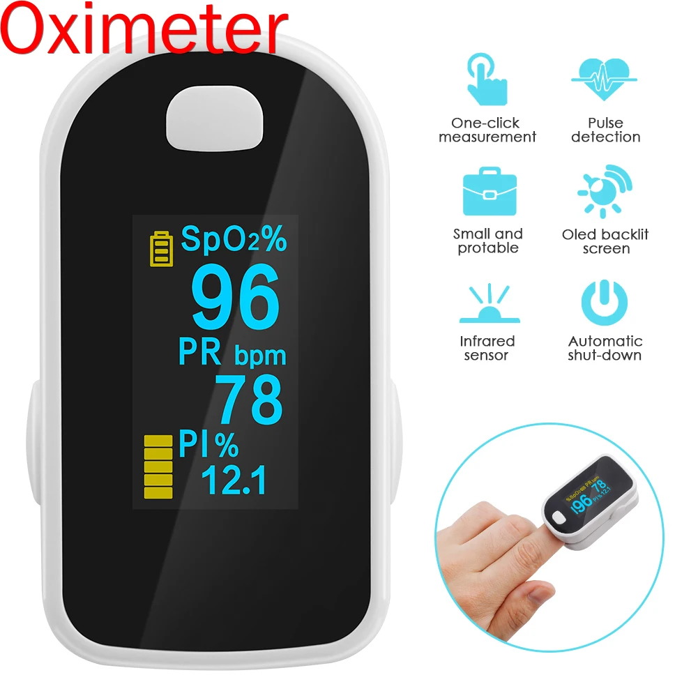 Oximeter Low Battery Voltage Indication Measuring Spo2 And Heart Rate Blood Oxygen Saturation | Красота и здоровье