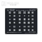 Трафарет Qianli Mega-idea BGA для реболлинга, квадратное отверстие, черная Оловянная посадочная сетка для Android Qualcomm PM Maxim Series, Power Repair