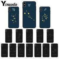 yinuoda 12 constellations zodiac signs customer high quality phone case for apple iphone 8 7 6 6s plus x xs max 5 5s se xr cover