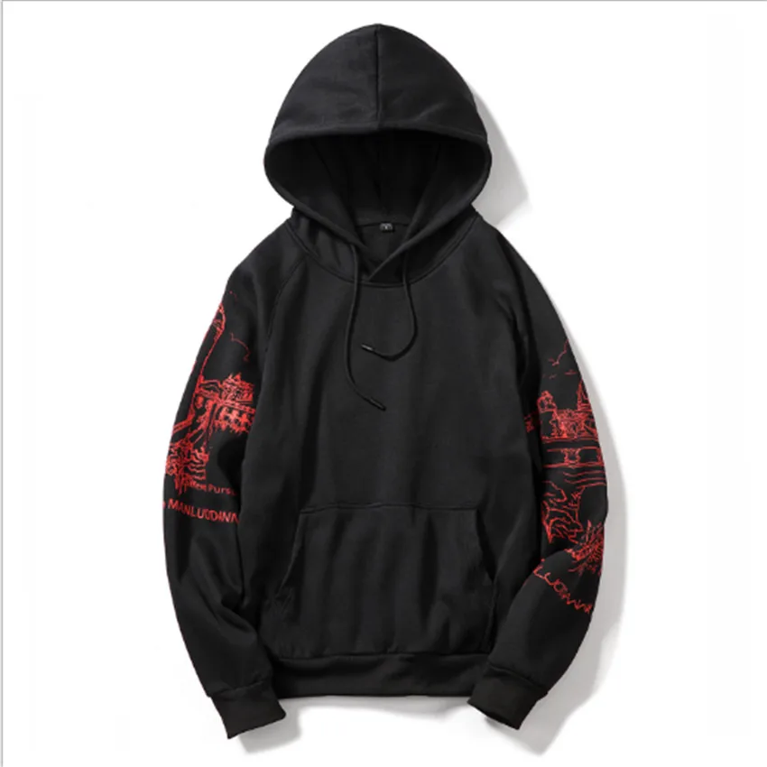 Толстовка мужская с принтом свитшот Модный повседневный в стиле хип хоп