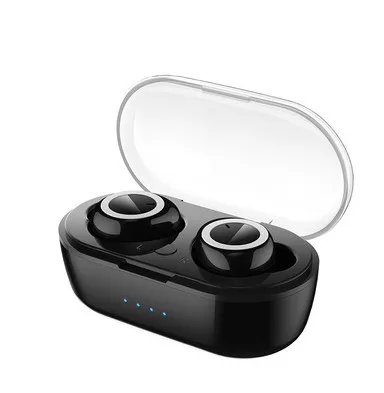 TWS беспроводные Bluetooth наушники водонепроницаемые спортивные наушники 5,0 с зарядным устройством сенсорные наушники со встроенным микрофоном - Цвет: Белый