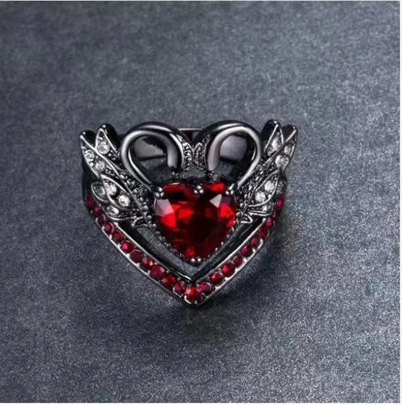 

2023 Trend Crown Swan Little Love Ring Set Rings For Women Cute Jewelry Bijouterie Female Wedding Accessories Female Ring