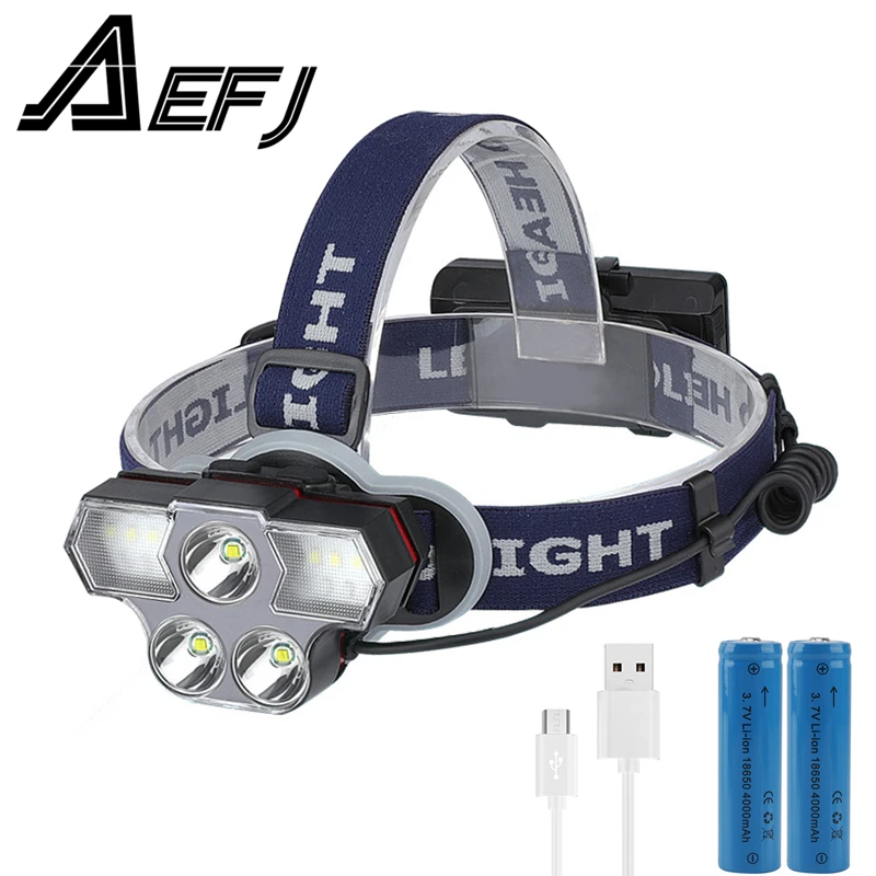 High power Super bright LED Headlamp T6 LED Waterproof Outdoor Lantern Headlight Flashlight Torch Lightweight Fishing Camping