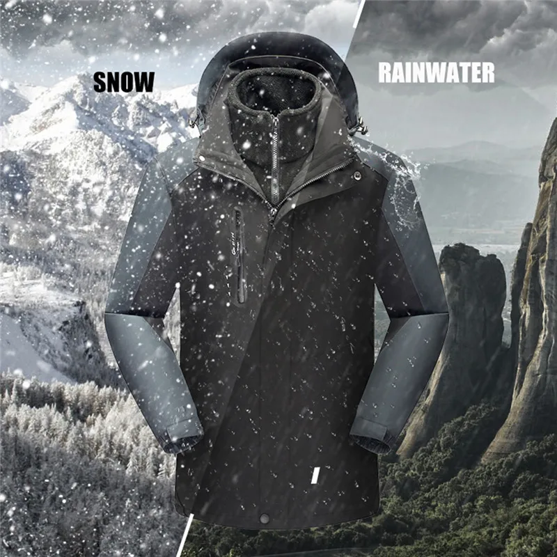 Мужская куртка с капюшоном в стиле милитари Зимняя парка мужская защитой от