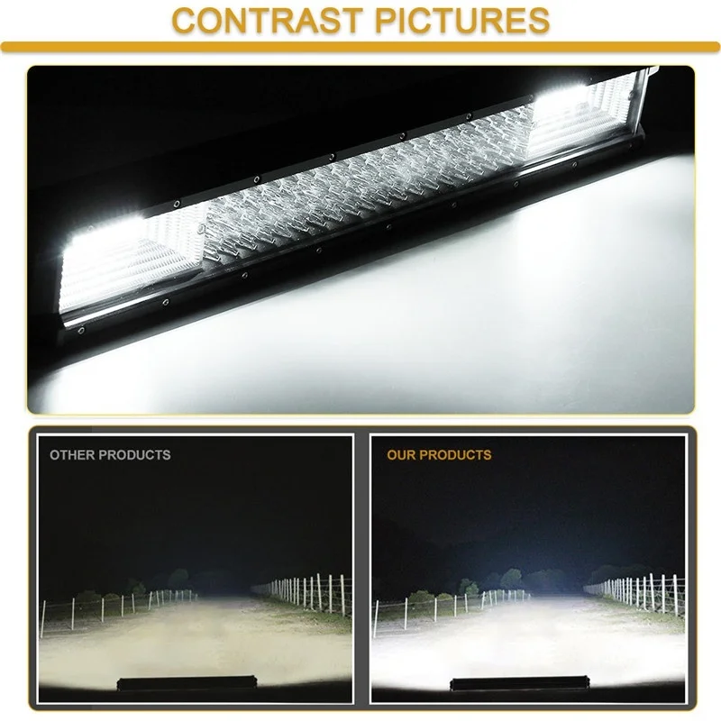 Jeep Lights Car Wish 20 Row Spot IP68 | Светодиодный противотуманный дюймовый ATV SUV для работы 144000