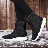 new women casual winter snow boots plush comfortable ankle boots warm short snow boot high wedge shoes ladies winter plus size