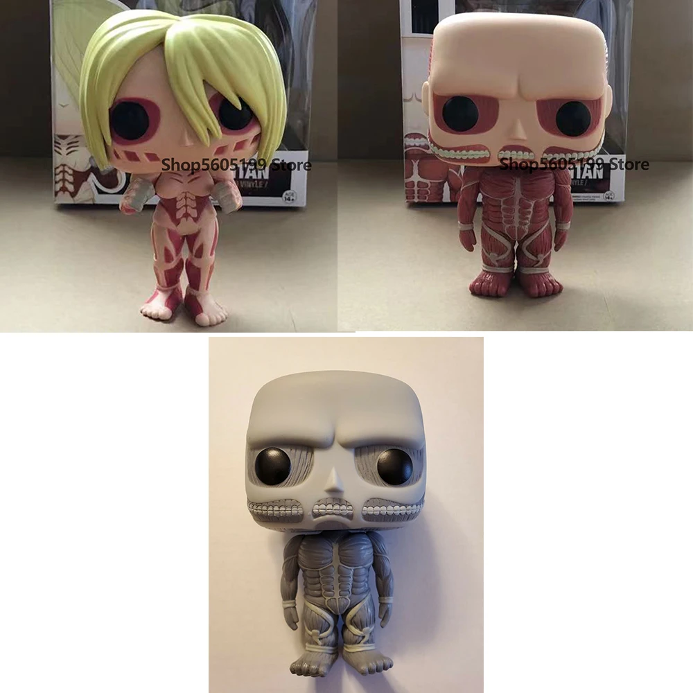 

NEW! ATTACK ON TITAN COLOSSAL TITAN FEMALE TITAN with box Vinyl Action Model Toys for Children gift