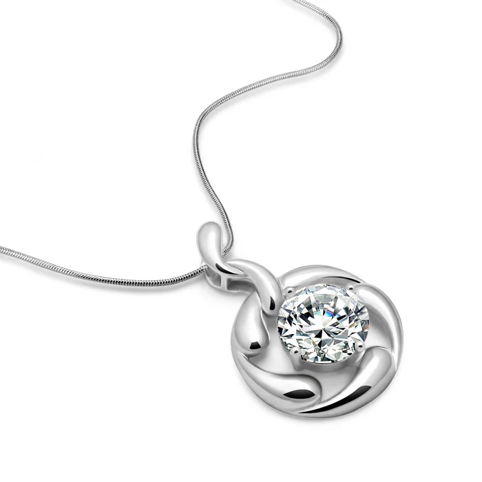 Модное ожерелье серебряного цвета женское украшение для денег с кулоном из