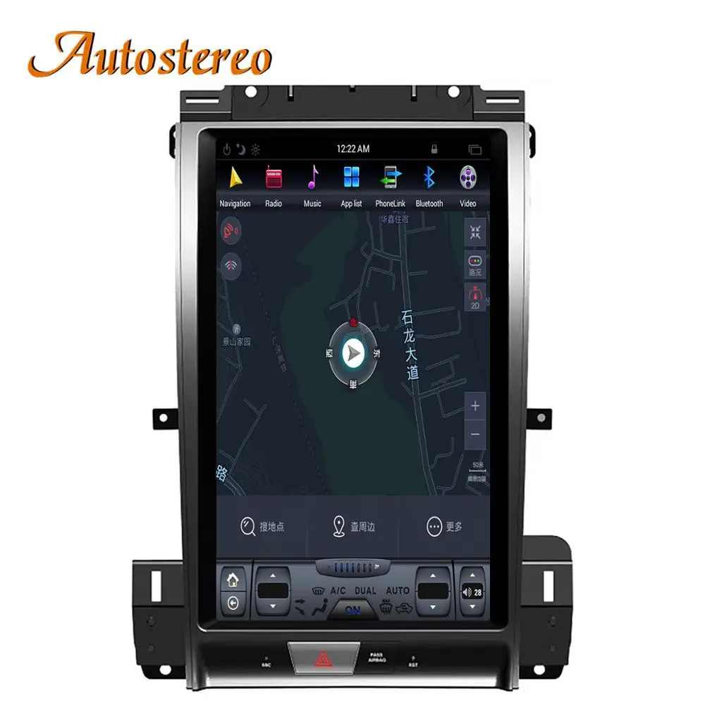 

4+128 For Ford Taurus 2010-2018 Tesla Radio Screen Car GPS Navigatio Auto Multimedia Player Radio Tape Recorder Headunit Carplay