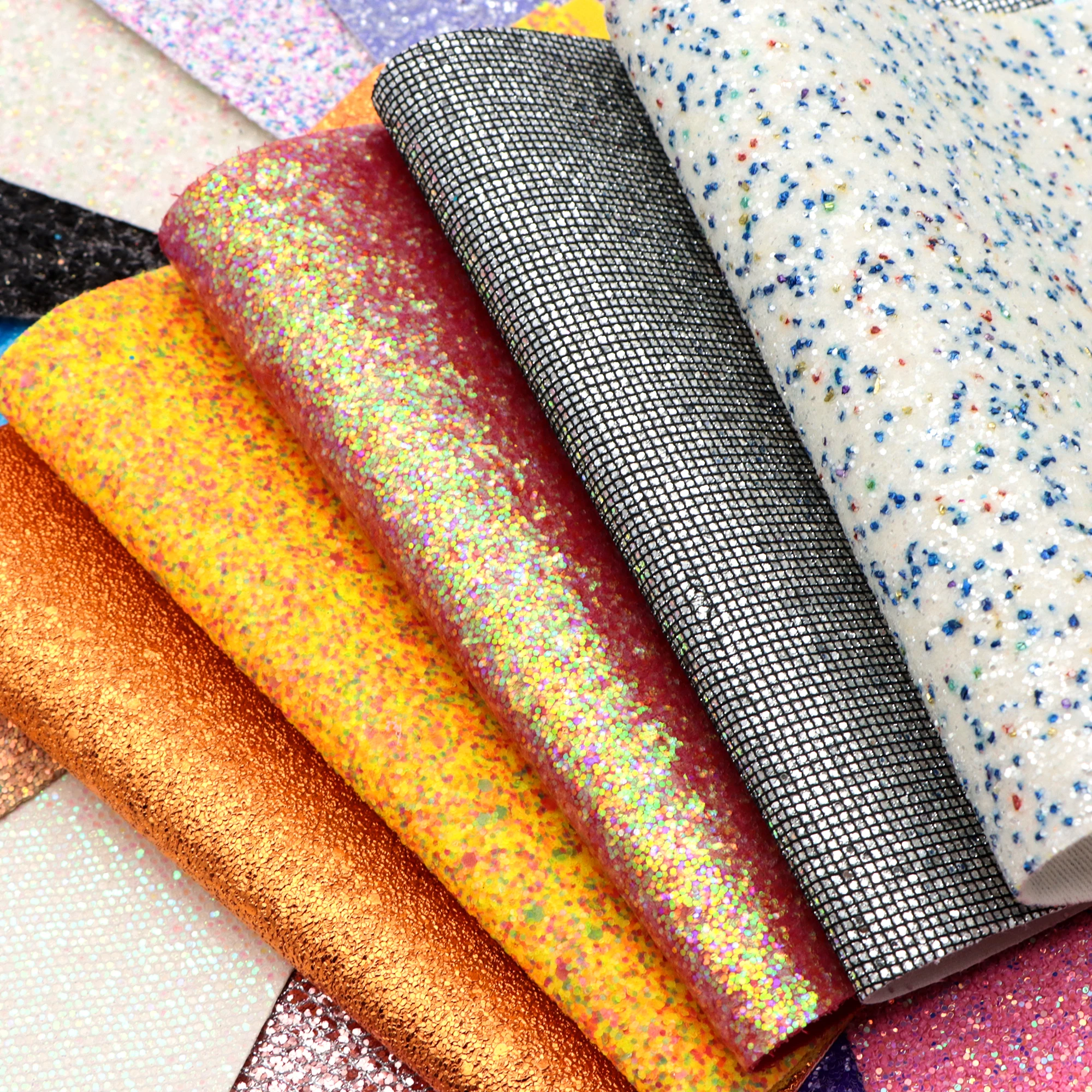 

20*34cm Assorted Faux Leather Fabric Sheets Synthetic Vinyl Leatherette Clothing Upholstery DIY Earrings Hair Bows,1Yc13945