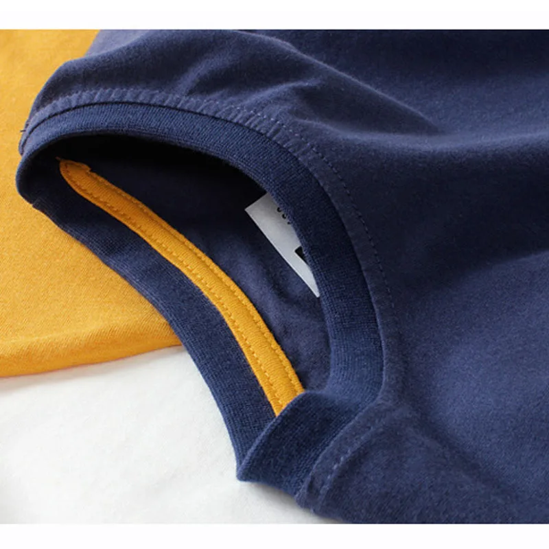 

4-13 years old boys girls summer sweatshirt T-shirt letter printing Korean version in Older child Pure cotton loose quality coat