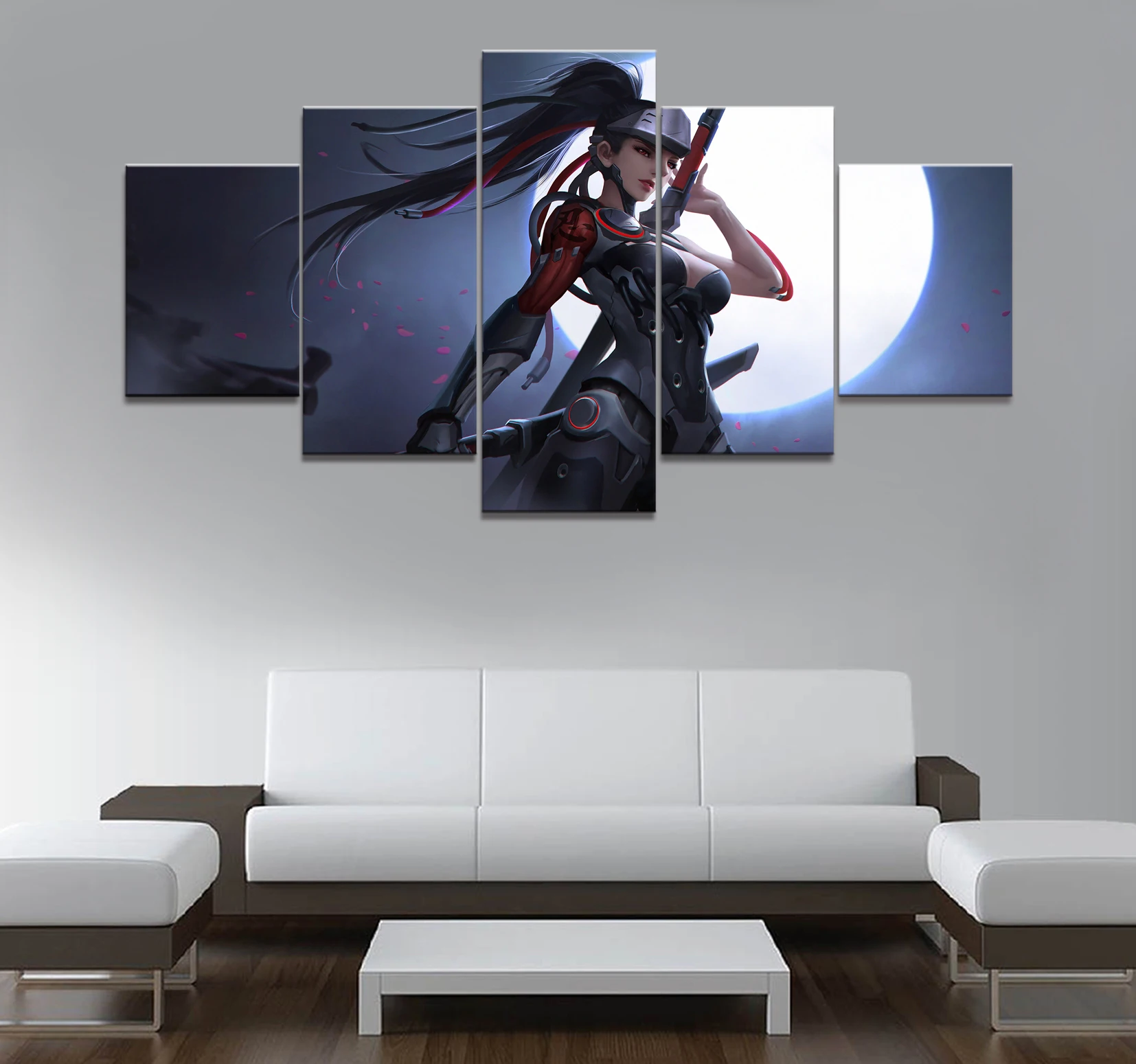 Домашний декор искусственные принты холст 5 шт. модульная сексуальная игра Genji
