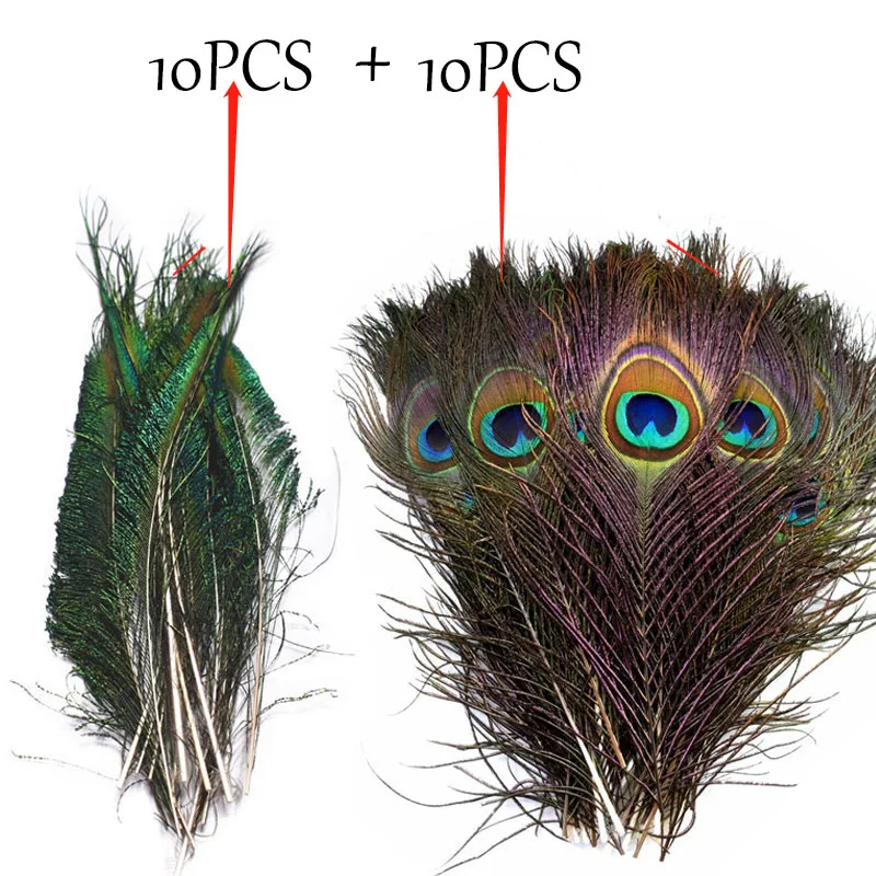 10 шт. перьев павлина для рукоделия 12 дюймов вечерние украшения свадьбы 15
