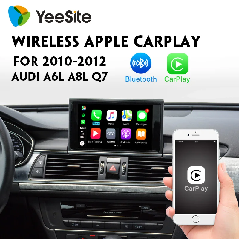 Yeesite беспроводная Apple Carplay для 2010 2012 Audi A6L A8L Q7 Автомобильное Зеркало