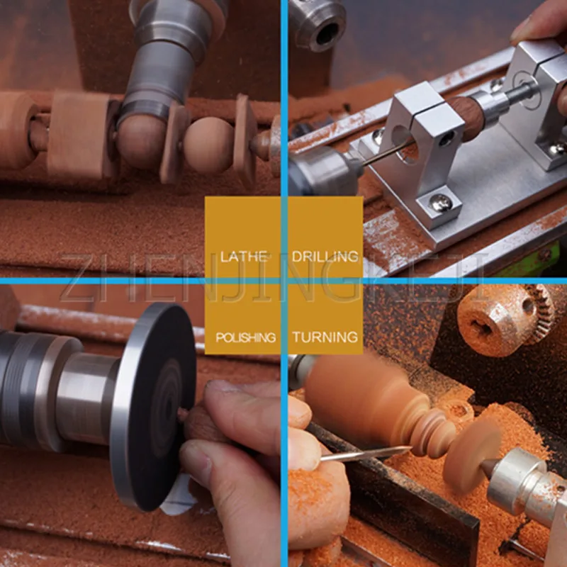 Маленький токарный станок 220 В для дома Diy деревянные бусины нефритовые