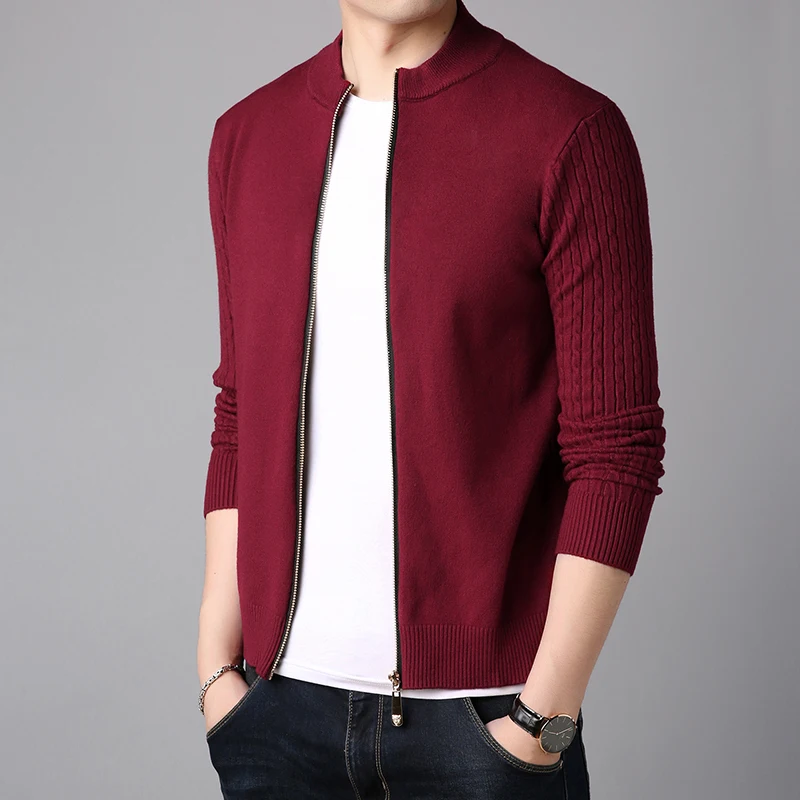 YASUGUOJI новинка 2021 года Осенний Повседневный однотонный тонкий кардиган мужская