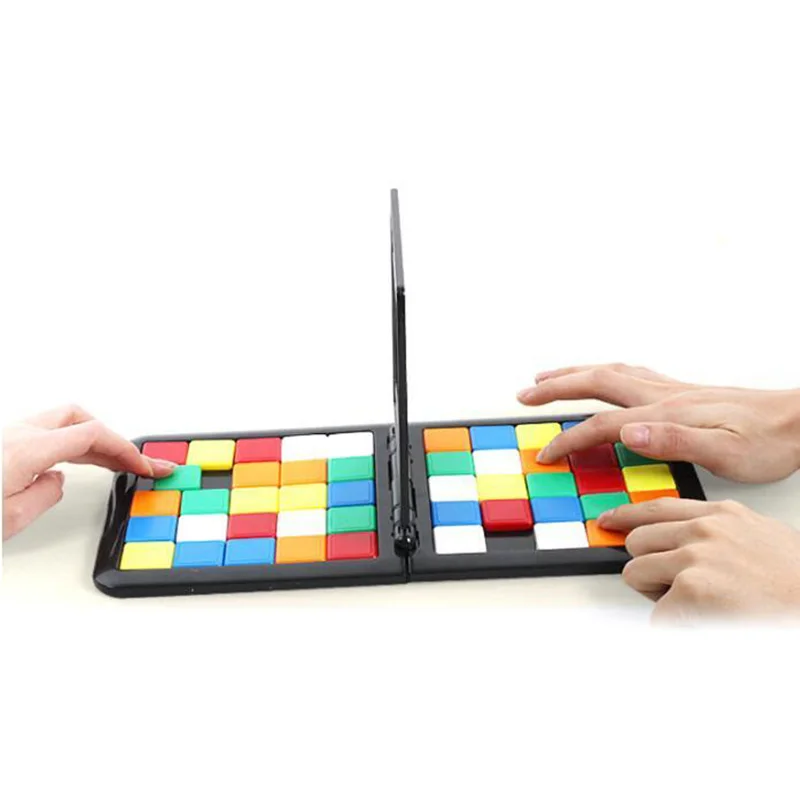 Новая настольная игра 3D головоломка куб wtih доска 48 шт. красочные блоки Дети