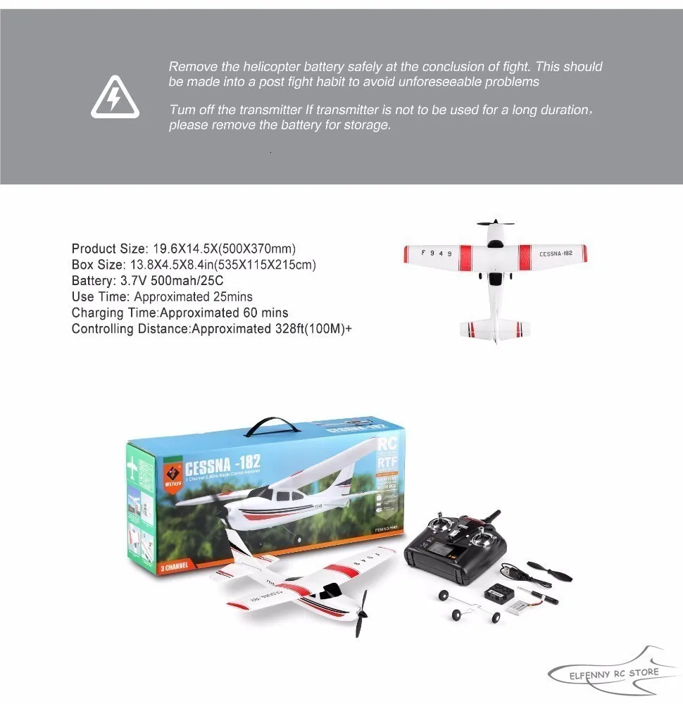 WLtoys F949 Sky King 2,4G RC самолет с фиксированным крылом RTF самолет радиоуправляемый самолет 3CH RC с фиксированным крылом WL F949 Дрон