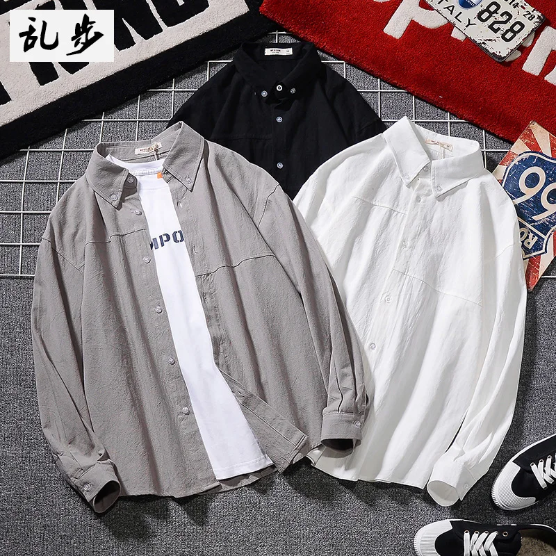 

Стильная мужская рубашка, модная Повседневная рубашка с цветочным принтом, Хлопковая мужская рубашка с длинным рукавом, мужские рубашки, му...