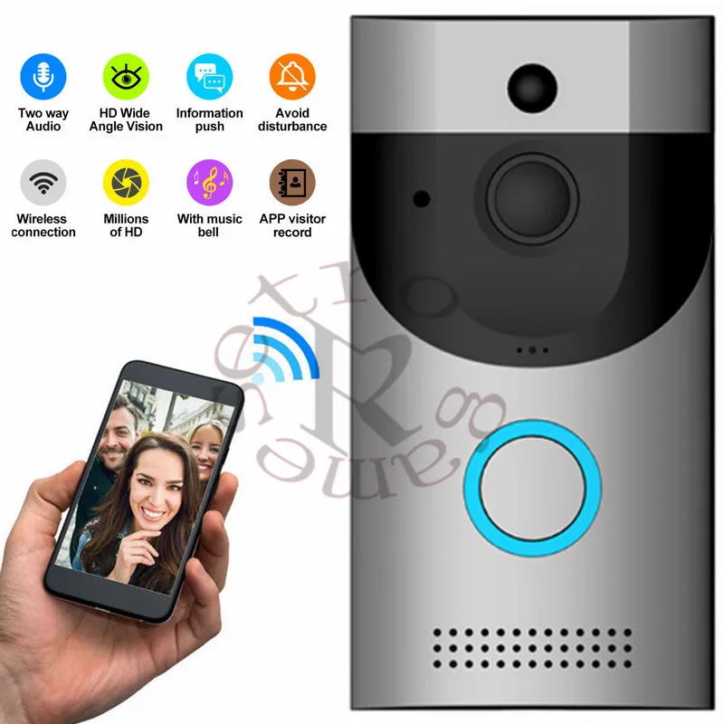 WIFI Wireless Video Intercom Doorbell Low Power Consumption Smart Security Camera B30 720P HD for Door Home