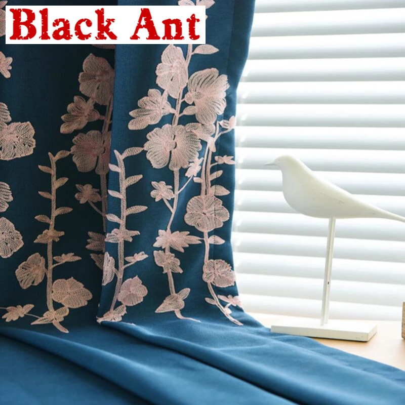 Зеленые занавески с вышивкой вуаль курьерские современные гостиной